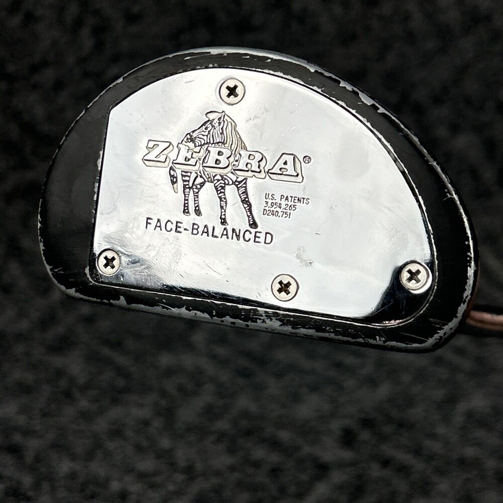 Ram Zebra Face-Balanced Mallet Putter Made In USA. Left Handed 35”